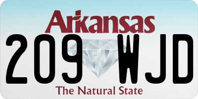 AR license plate 209WJD