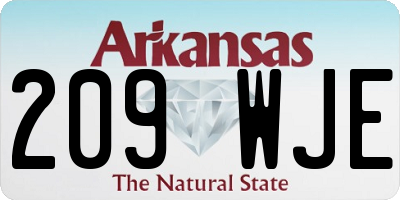 AR license plate 209WJE