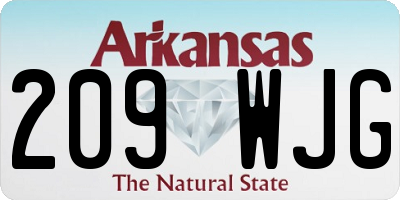 AR license plate 209WJG
