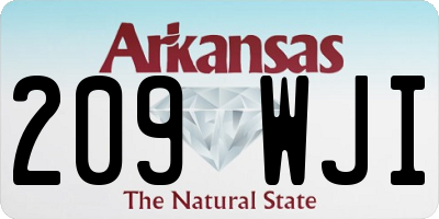 AR license plate 209WJI