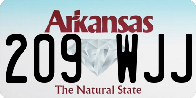 AR license plate 209WJJ
