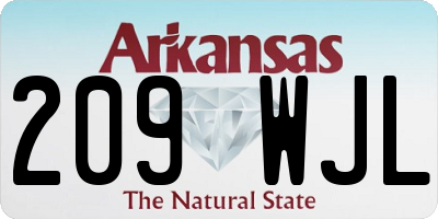AR license plate 209WJL