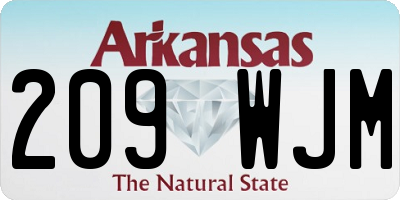 AR license plate 209WJM