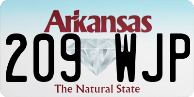 AR license plate 209WJP