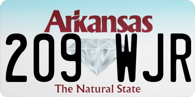 AR license plate 209WJR
