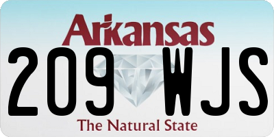 AR license plate 209WJS