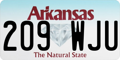 AR license plate 209WJU