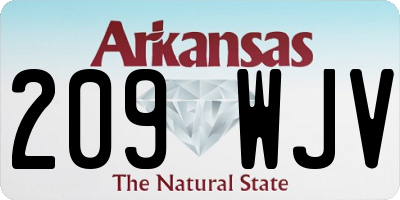 AR license plate 209WJV
