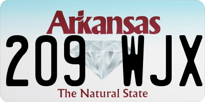 AR license plate 209WJX