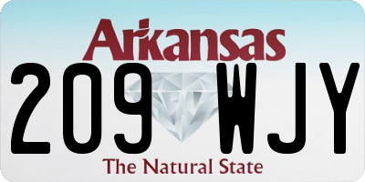 AR license plate 209WJY