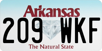 AR license plate 209WKF
