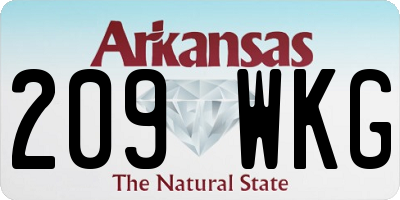 AR license plate 209WKG