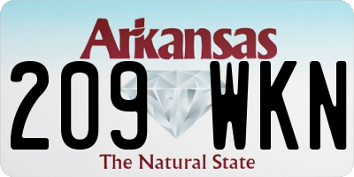 AR license plate 209WKN