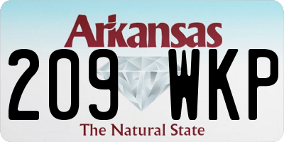 AR license plate 209WKP