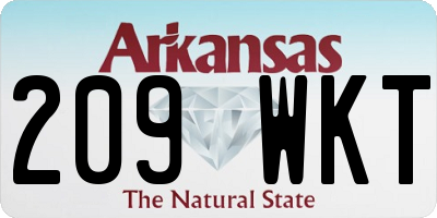 AR license plate 209WKT