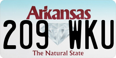 AR license plate 209WKU