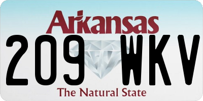 AR license plate 209WKV