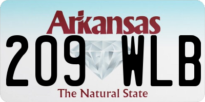 AR license plate 209WLB
