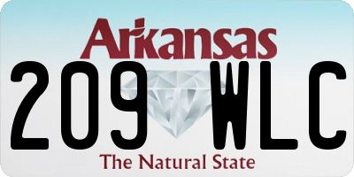 AR license plate 209WLC