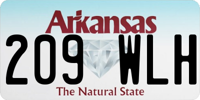 AR license plate 209WLH