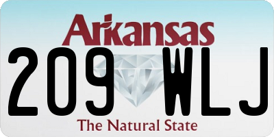 AR license plate 209WLJ