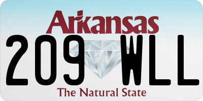 AR license plate 209WLL