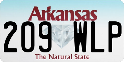 AR license plate 209WLP