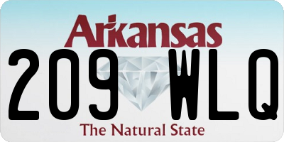 AR license plate 209WLQ