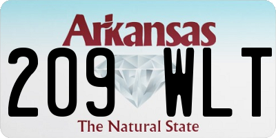 AR license plate 209WLT