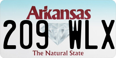 AR license plate 209WLX