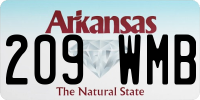 AR license plate 209WMB