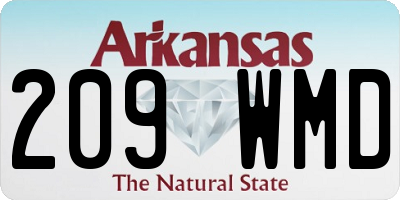 AR license plate 209WMD