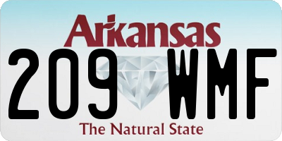 AR license plate 209WMF