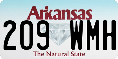 AR license plate 209WMH