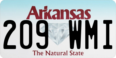 AR license plate 209WMI