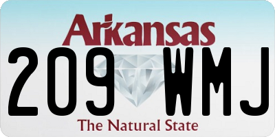 AR license plate 209WMJ