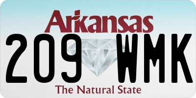 AR license plate 209WMK