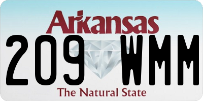 AR license plate 209WMM
