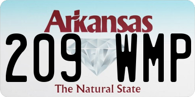 AR license plate 209WMP