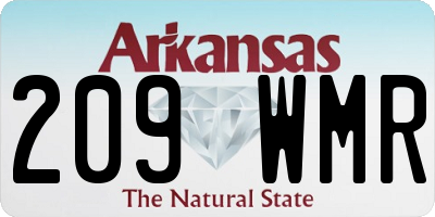 AR license plate 209WMR