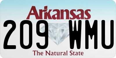 AR license plate 209WMU