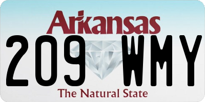 AR license plate 209WMY
