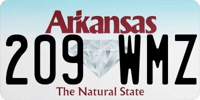 AR license plate 209WMZ