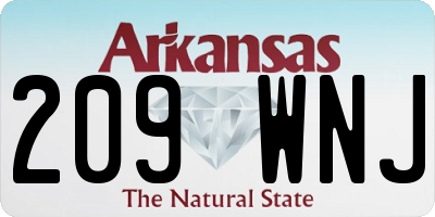 AR license plate 209WNJ