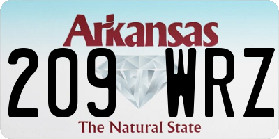 AR license plate 209WRZ