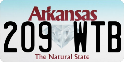 AR license plate 209WTB