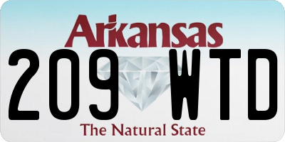 AR license plate 209WTD