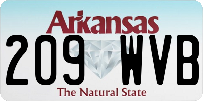 AR license plate 209WVB