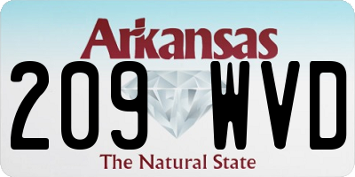 AR license plate 209WVD