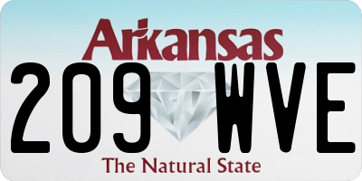 AR license plate 209WVE